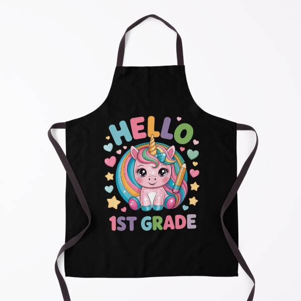 Item preview, Hello 1st Grade Back to School Unicorn designed and sold by Sunset4Bones.