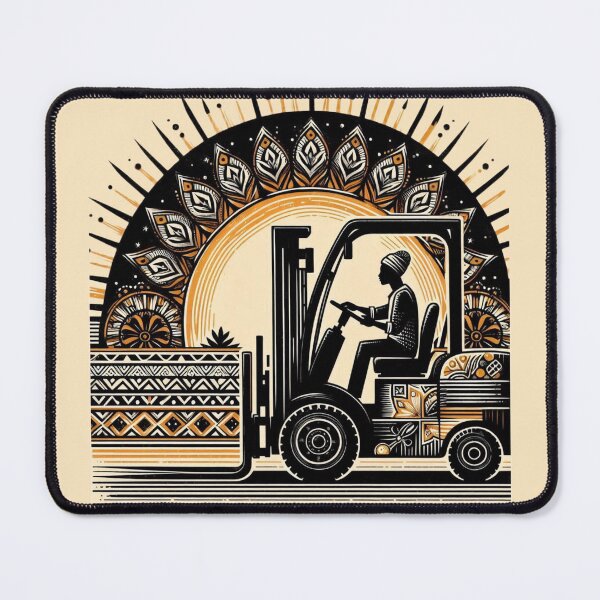 Item preview, Spirit of the Warehouse Tribe – Retro Ethnic Forklift Vibes designed and sold by RetroNibylander.