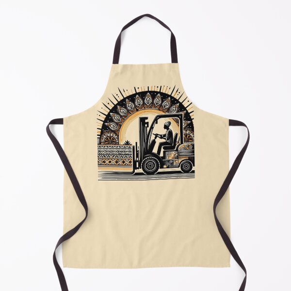 Item preview, Spirit of the Warehouse Tribe – Retro Ethnic Forklift Vibes designed and sold by RetroNibylander.