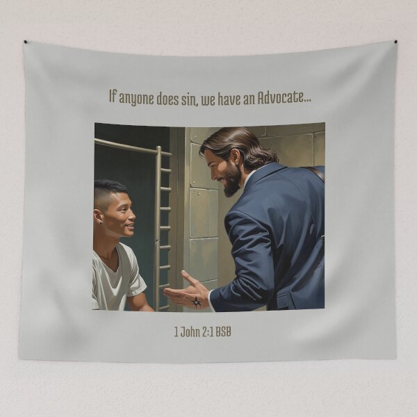 Item preview, If anyone does sin, we have an Advocate 1 designed and sold by His-Majes-Tees.
