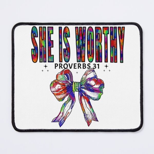 Item preview, She Is Worthy Proverbs 31 Christian Text designed and sold by DivineHaven.