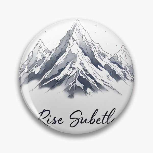Item preview, Arafed mountain range with snow capped peaks and the words rise safely designed and sold by cafegrafis.