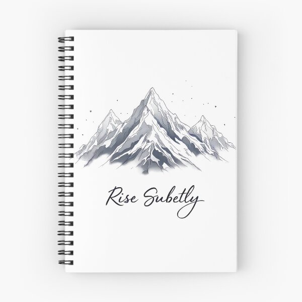 Item preview, Arafed mountain range with snow capped peaks and the words rise safely designed and sold by cafegrafis.
