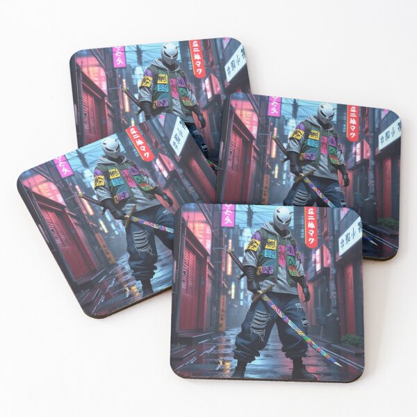 Item preview, Urban Samurai: Masked Warrior with Graffiti Blade 2 designed and sold by Vibrant Threads.