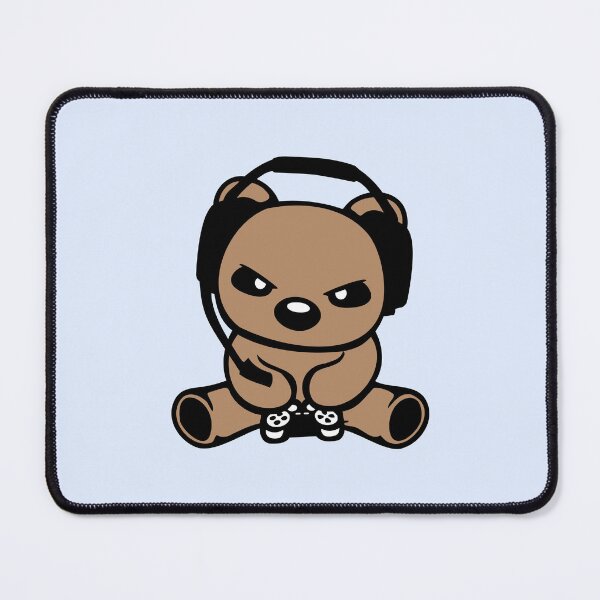 Item preview, Bear Gamer Headset Voice Chat Controller Gaming Console designed and sold by shirt-o-mat.