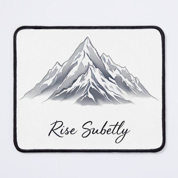 Item preview, A close up of a mountain with a black background and the words rise safely designed and sold by cafegrafis.
