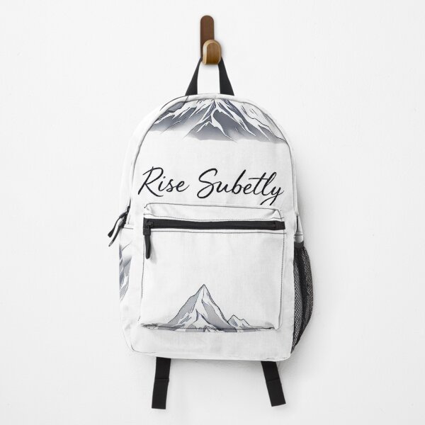 Item preview, A close up of a mountain with a black background and the words rise safely designed and sold by cafegrafis.