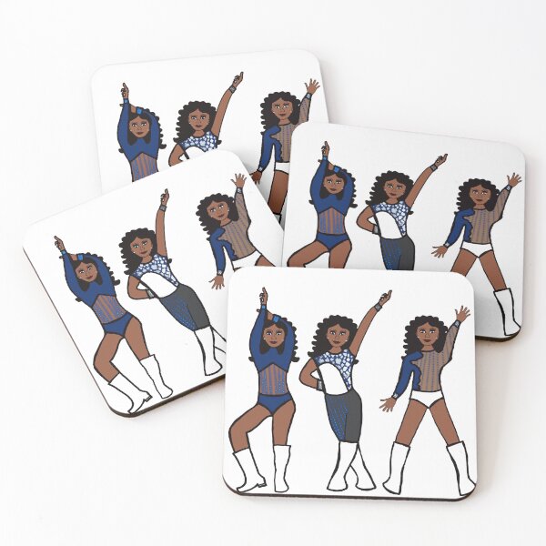 Item preview, Tri Pose Dancer / Majorette Grey & Blue  A designed and sold by TheStyleofU.