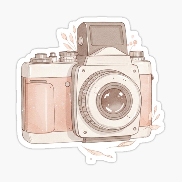 Item preview, vintage camera with flower designed and sold by obinsuma.