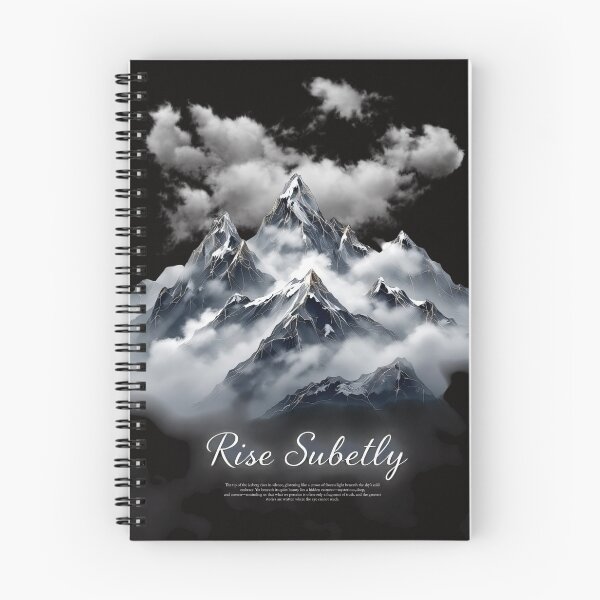 Item preview, Mountains with a cloud and a neon sign that says rise safely designed and sold by cafegrafis.