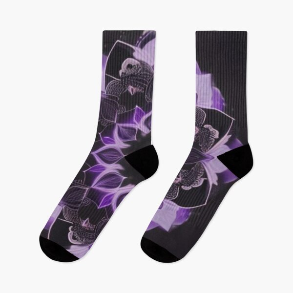 Item preview, Mystical Purple Floral Mandala On Dark Background designed and sold by Harmonic_Layers.