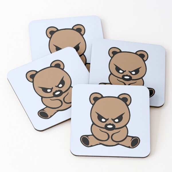 Item preview, Evil Teddy Bear Bad Mood Look Angry Danger Monster designed and sold by shirt-o-mat.
