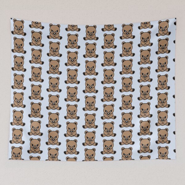 Item preview, Evil Teddy Bear Bad Mood Look Angry Danger Monster designed and sold by shirt-o-mat.