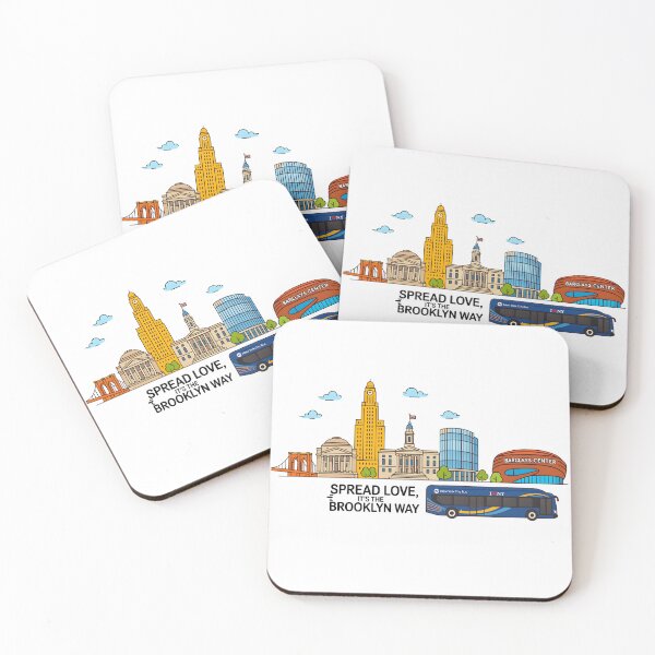 Item preview, Brooklyn Landmarks – Vibrant Illustration designed and sold by Designfordream.