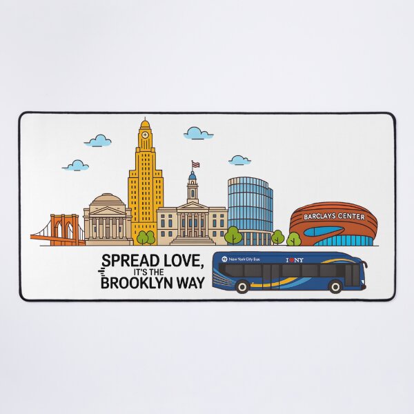 Item preview, Brooklyn Landmarks – Vibrant Illustration designed and sold by Designfordream.