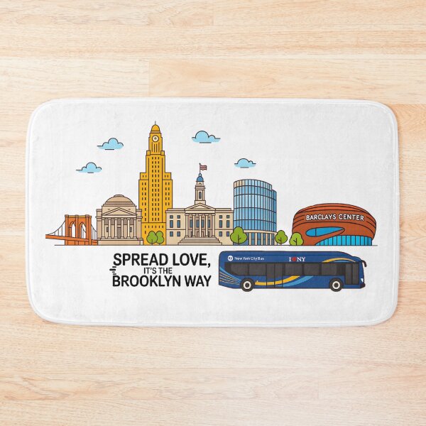 Item preview, Brooklyn Landmarks – Vibrant Illustration designed and sold by Designfordream.