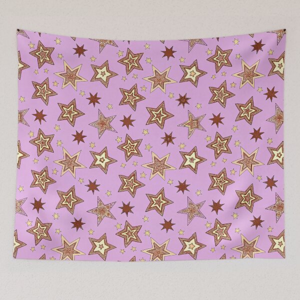 Item preview, Playful Stars on Cotton Candy Sky designed and sold by joycrysstudio.
