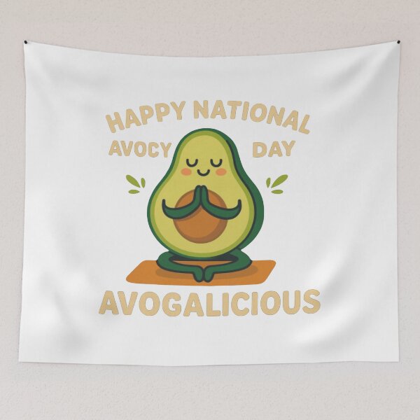 Item preview, Avogalicious Avocado Yoga – Happy National Avocado Day Cartoon Design designed and sold by TLG-Supply.