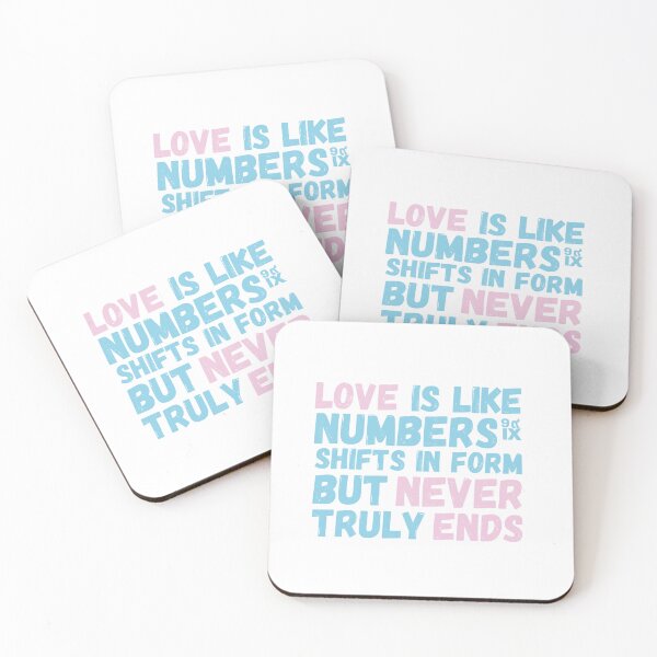 Item preview, Love and Numbers Minimal Quote Design designed and sold by idealis.
