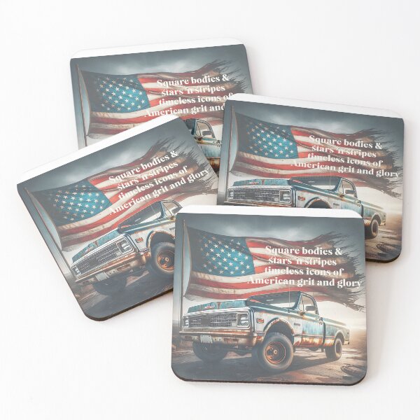 Item preview, Square Body & Stars Patriotic Truck Flag Art  designed and sold by Friends Custom Creations.