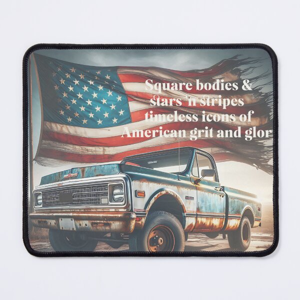 Item preview, Square Body & Stars Patriotic Truck Flag Art  designed and sold by Friends Custom Creations.
