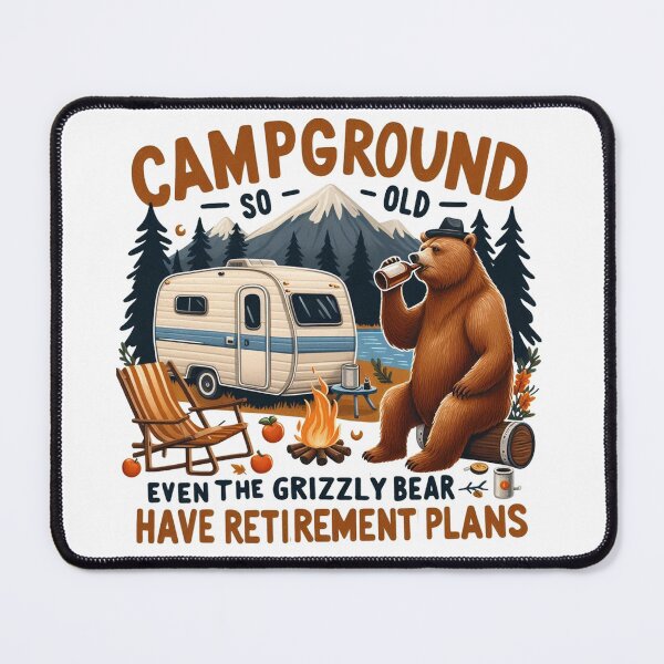 Item preview, Old Campground, Grizzly bear Old Campground designed and sold by HaydenMillepied.