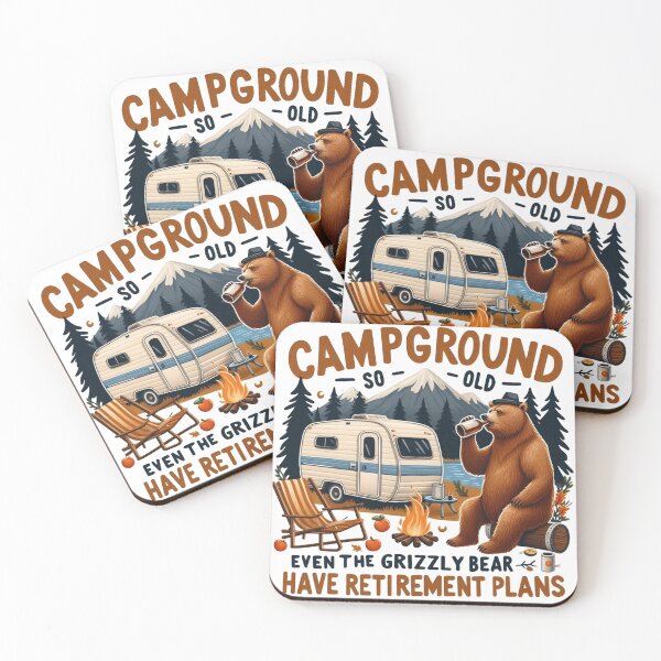 Item preview, Old Campground, Grizzly bear Old Campground designed and sold by HaydenMillepied.