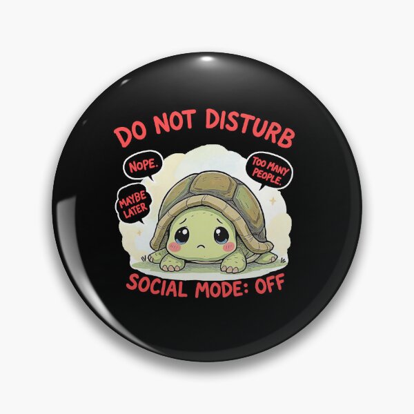 Item preview, Do Not Disturb – Socially Anxious Turtle Funny Introvert T-Shirt_orange designed and sold by adolfobusmente.