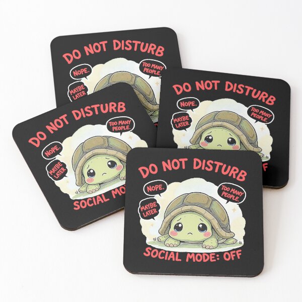 Item preview, Do Not Disturb – Socially Anxious Turtle Funny Introvert T-Shirt_orange designed and sold by adolfobusmente.