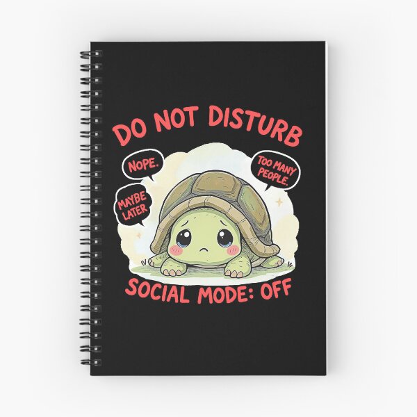 Item preview, Do Not Disturb – Socially Anxious Turtle Funny Introvert T-Shirt_orange designed and sold by adolfobusmente.