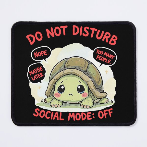 Item preview, Do Not Disturb – Socially Anxious Turtle Funny Introvert T-Shirt_orange designed and sold by adolfobusmente.