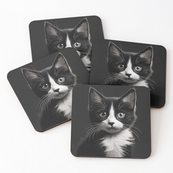 Item preview, Tuxedo Cat in Black and White designed and sold by Jill Nightingale.