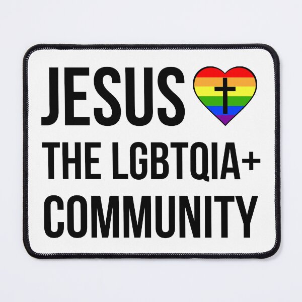 Item preview, Jesus hearts the LGBTQIA+ community designed and sold by Rachel the Artist .