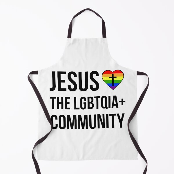 Item preview, Jesus hearts the LGBTQIA+ community designed and sold by Rachel the Artist .
