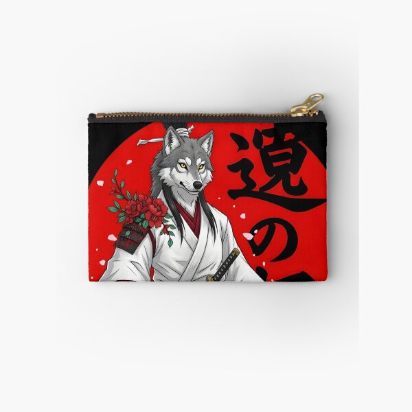 Item preview, Samurai Wolf Warrior – Japanese Anthro Art with Katana & Red Sun designed and sold by fawzimorsy.