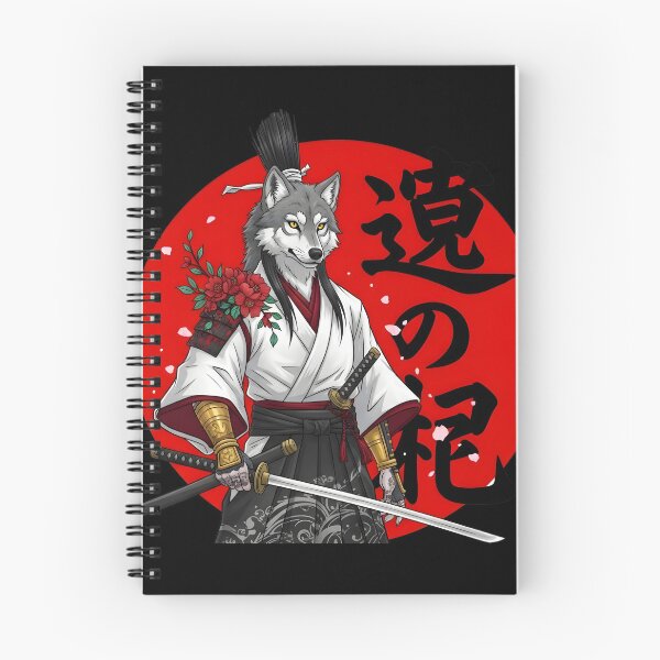 Item preview, Samurai Wolf Warrior – Japanese Anthro Art with Katana & Red Sun designed and sold by fawzimorsy.
