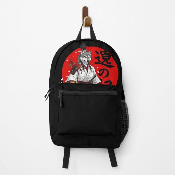 Item preview, Samurai Wolf Warrior – Japanese Anthro Art with Katana & Red Sun designed and sold by fawzimorsy.