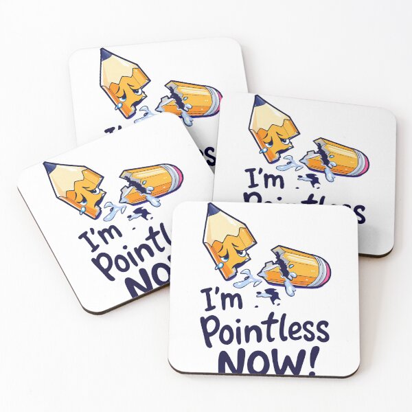 Item preview, There is a cartoon pencil and a pencil with the words I ' m pointless now designed and sold by cafegrafis.