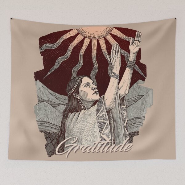 Item preview, Gratitude to Mother Earth Illustration of the Earth Goddess designed and sold by Sublime Infinito.