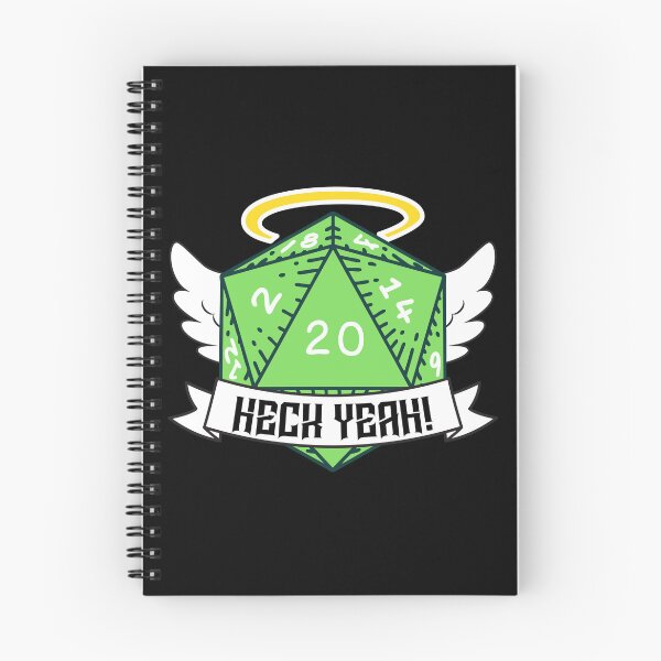 Item preview, Heck Yeah! Angel D20 Natural 20 Crit Die designed and sold by Candlelicht Designs.