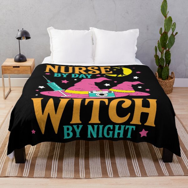 Item preview, Nurse by Day, Witch by Night Cat Halloween designed and sold by brynatshop.