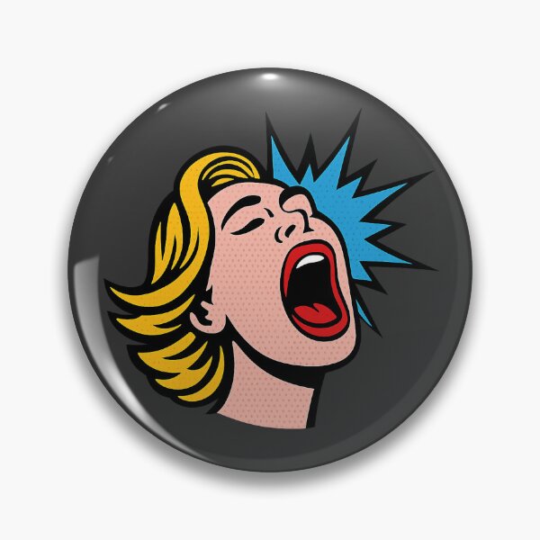 Item preview, Pop Art – Screaming Woman, Explosion of Emotion designed and sold by ALBANAT.