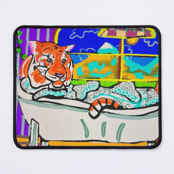 Item preview, Regal TIger in the Bathtub designed and sold by Colorfulmaiden.