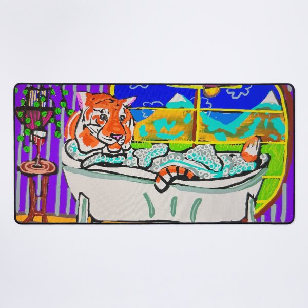 Item preview, Regal TIger in the Bathtub designed and sold by Colorfulmaiden.