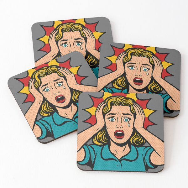 Item preview, Pop Art – Visual Panic, Woman in Distress designed and sold by ALBANAT.