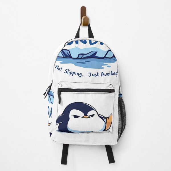 Item preview, A close up of a penguin sitting on a sign with the word monday designed and sold by cafegrafis.