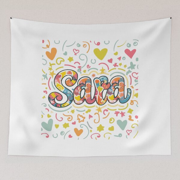 Item preview, sara name with hearts  designed and sold by bukajart.