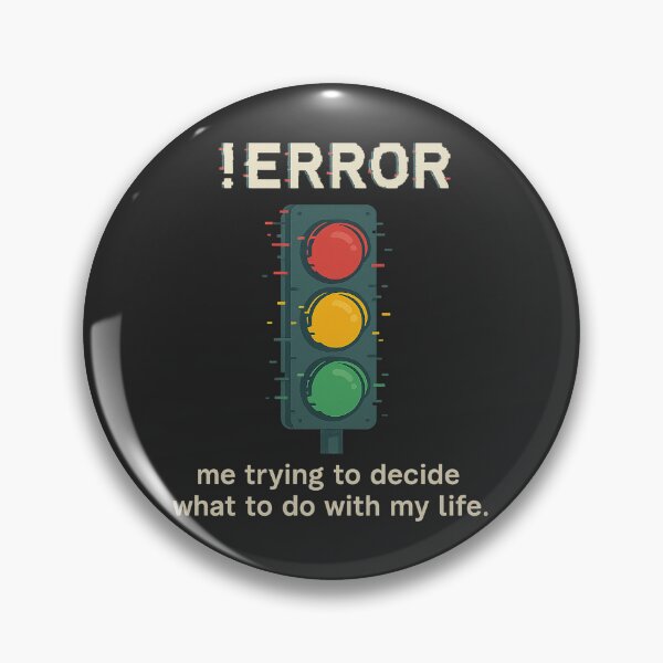 Item preview, ERROR Traffic Light – Glitched Life Decision Design designed and sold by Lyan ID.