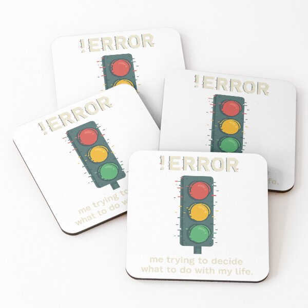 Item preview, ERROR Traffic Light – Glitched Life Decision Design designed and sold by Lyan ID.