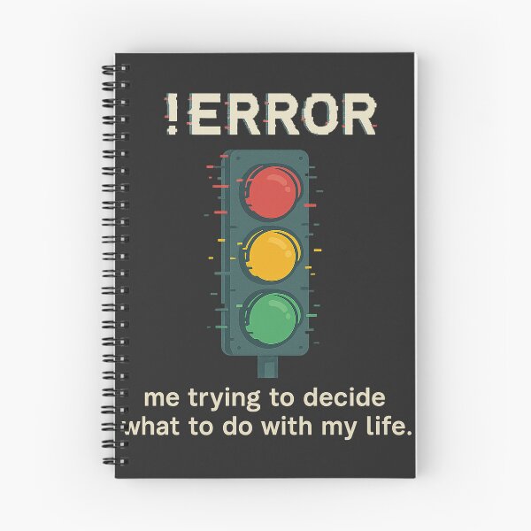 Item preview, ERROR Traffic Light – Glitched Life Decision Design designed and sold by Lyan ID.